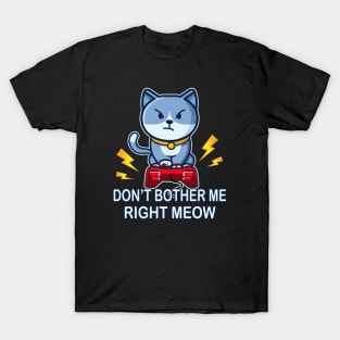 Gaming Cat funny Gamer Gifts T-Shirt